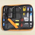 thumbnail image 1 of Kit de herramientas de soldadura de 60 W, temperatura ajustable con pinzas y soporte para soldador, 1 of 8