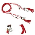 thumbnail image 3 of Unique Bargains 1 Pc Adjustable Waist Belt Elegant Ancient Style Tassel Vintage Waist Chain Women Red, 3 of 5