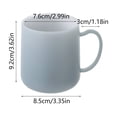 thumbnail image 3 of Sokhug Plastic Toothbrush Cup with Wide Base for Bathroom Counter, 3.62x3.35 Inches, Blue, 3 of 6