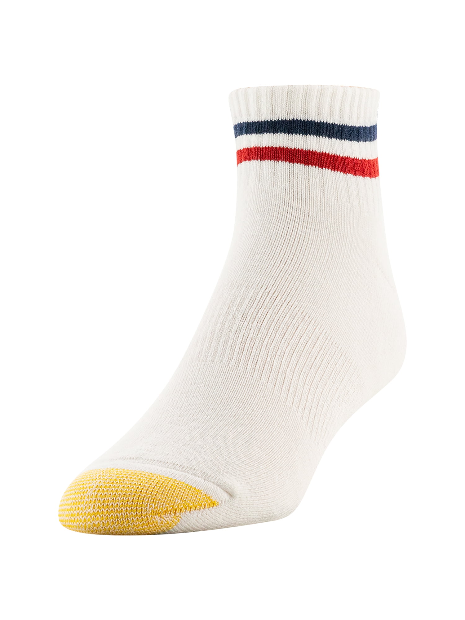 GoldToe Edition Mens Americana Quarter Socks Assorted, 6 Pack