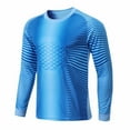 thumbnail image 2 of Moggemol Girls Youth Goalie Jersey Boys Padded Gladiator Goalkeeper Shirt with Sponge Protector Sky Blue 26, 2 of 7