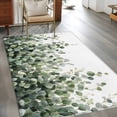 thumbnail image 3 of Non-Slip Rug Pad Rugs Watercolor Green Eucalyptus Leaves Rectangle Area Rugs 3x5Ft Soft Carpet Pads for Living Room Kids Room, Spring Botantical, 3 of 9