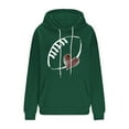 thumbnail image 4 of Guieoi Plus Size Jackets Women Winter Casual Activewear Solid Color Round Neck Long Sleeve Pullover Blouse Hooded Sweatshirt Green Black*Friday/Cyber*Monday, 4 of 5