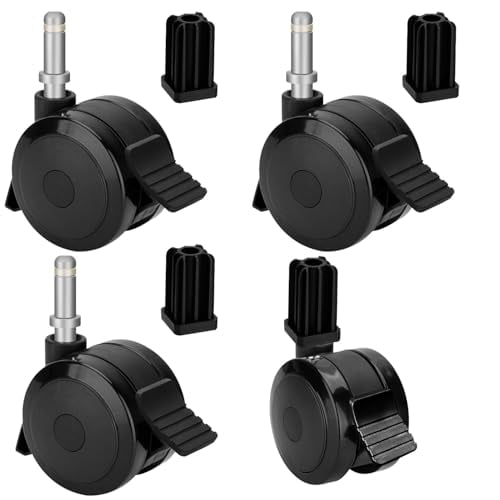 4 Pack 70360 Locking Caster with Insert Compatible with Weber Spirit 2009-2012, Genesis 300 Series and E400 E600 Summit Grill Parts 2007-2011$$Garden & Patio