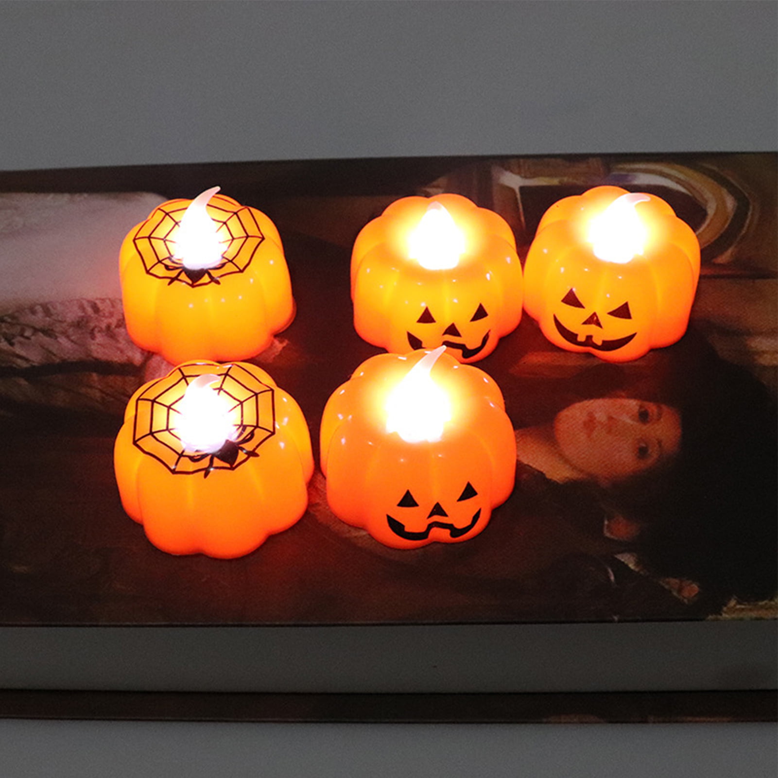 Halloween Decoration String Lights 8 Modes 13.1Ft 40 LEDs Horror-Shaped Lights 