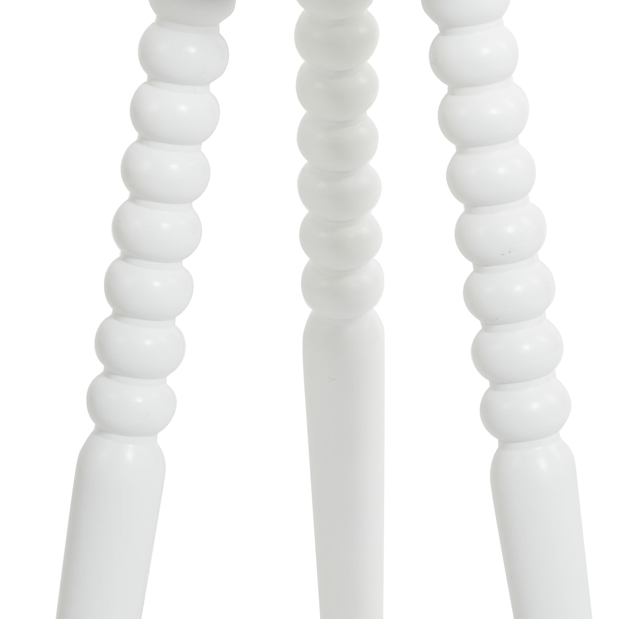 Silverwood Pure White Side Table Compact Accent 14" x 14" x 23" 1-pack