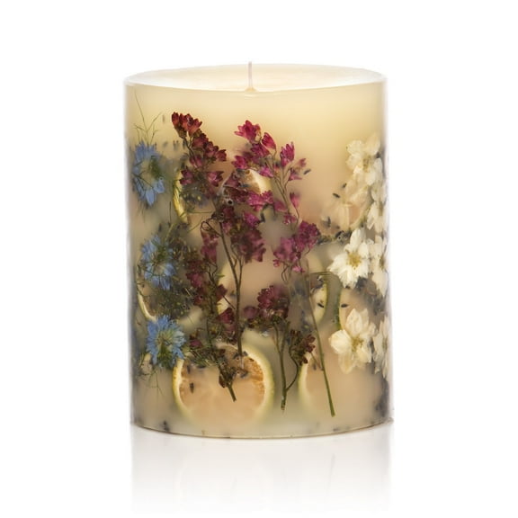 Rosy Rings Roman Lavender Botanical Candle 6.5 inch Tall