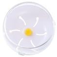 thumbnail image 2 of Transparent Plastic Spinning Wheel for Hamster Cage Small Animals Gym Ball Decor 6.3 Inches, 2 of 8