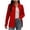 *Red, variant on ClodeEU Women's Business Formal Long Sleeve Shirt,Striped Spring Fall Blouse Hot Pink,Womens Plus M