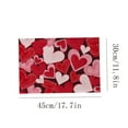 thumbnail image 3 of Valentines Day Love Hearts Placemats Valentine Red Black Heart Table Mats Spring Wedding Anniversary Washable Place Mats for Outdoor Home Party Kitchen Dining, 3 of 7