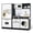 Black, variant on LINLUX Wooden Kids Play Kitchen Set, Pretend Kitchen with Ice Maker, Fridge, Microwave & Sink, White