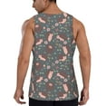 thumbnail image 3 of Fotbe Hedgehogs and Flowers1 Pattern Men's Quick Dry Workout Tank Top Gym Muscle Tee Fitness Bodybuilding Sleeveless T Shirt Breathable Workout Shirt-Medium, 3 of 9