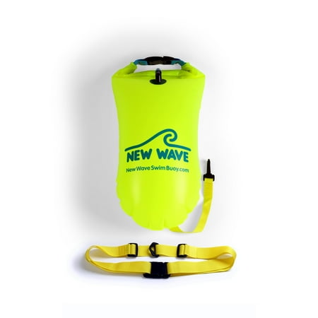 - New Wave Open Water Swim Buoy - Medium (15 liter) - PVC Neon Green