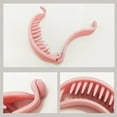 thumbnail image 3 of Pince à Cheveux Fille Griffe Givrée Queue de Cheval Pince à Cheveux en Résine Plastique Griffe Givrée Décoration de Cheveux Épingle Accessoire de Fixation, Rose, 3 of 9