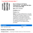 thumbnail image 2 of Rear Air Spring to Coil Spring Conversion Kit - Compatible with 2004 - 2010 Infiniti QX56 RWD 2005 2006 2007 2008 2009, 2 of 2