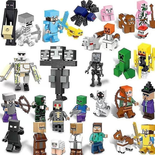 Paquete de 29 minifiguras de bloques de construcción del mundo de ensamblaje de rompecabezas de mi serie Aa