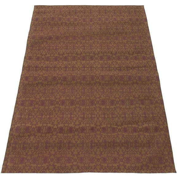 ECARPETGALLERY Tapis Fait à la Main pour Salon, Salle à Manger et Chambre à Coucher Transitionnel Collection Collage 4'7" x 6'8" en Brun