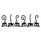 thumbnail image 2 of Calcomanías de pared Inteprter Gato de dibujos animados PVC Negro 27*18cm 2piezas, 2 of 5