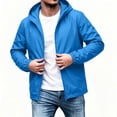 thumbnail image 5 of Men's Jackets Hooded Zip Up Casual Lightweight Windbreaker Jacket with Pockets Spring Fall Fashion Clothes, 5 of 9