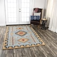 thumbnail image 4 of Alora Decor Durango 5' x 8' Southwest/Tribal Lt. Blue/Multi Hand-Tufted Area Rug, 4 of 5