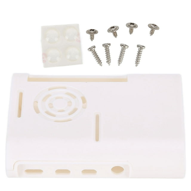 Carcasa ABS disipación de calor carcasa protectora piezas de refrigeración para Raspberry Pi 4 modelo BWhite