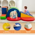 Wanan Activity Climber Soft Playset, 6 Pcs Foam Blocks for Infant Kids, Indoor Foam Play Gym for