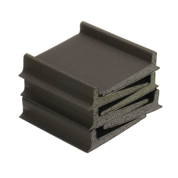 6Pack Door Corner Seals, Self-Adhesive Door Frame Seal (2"x1.8", Brown)