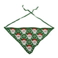 thumbnail image 4 of Unique Bargains 2 Pcs Triangle Bandana Knitted Turban Crochet Hair Scarf for Women Red Dark Green, 4 of 5