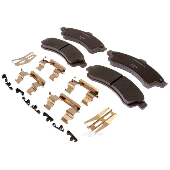 ACDelco Silver 14D882CHF1 Ceramic Front Disc Brake Pad Set with Clips Fits select: 2002-2005 CHEVROLET TRAILBLAZER, 2002-2005 GMC ENVOY