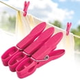 thumbnail image 3 of Yeuimy Strong Grip Plastic Laundry Clothespins Heavy Duty Windproof Clothes Pegs Durable Clips With Springs Multicolor Non-Slip Clothesline Clips For Hanging Socks Underwear Towels Indoor Outdoor, 3 of 5