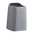 thumbnail image 3 of Bote de Basura Macarena Cesto de Basura Decorativo Contenedor Moderno para el Hogar Tapa Abierta para Inodoro Oficina Lavandería Dormitorio Gris, 3 of 8