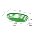 thumbnail image 2 of Excellante 9.38" oval basket, green, comes in dozen, 2 of 2