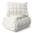 thumbnail image 2 of Mainstays Kids Puffy Comforter Set, White, Twin, 2 Pieces, 2 of 8