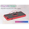 thumbnail image 6 of is Specially Designed for iPhone 7 Plus/8 Plus Anti-Scratches,Anti-Fingerprint, Built-in 360° Rotating Ring Bracket Solid and Durable Magnetic car Phone case, Suitable for 5.5inches Women-Red, 6 of 6