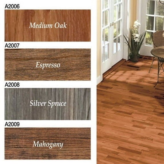 Faux Mahogany Hardwood Vinyl Floor Planks