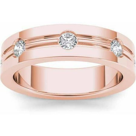 Imperial 1/2 Carat T.W. Diamond Men's 14kt Rose Gold Wedding Band