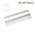 thumbnail image 1 of 100 Pcs PVC Slot Hole Adhesive Hang Tabs Hook Merchandise Package Box Bag Hangers Peghooks Display For Store Retail A5, 1 of 6