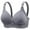 Grey, variant on Bra Plus Size Women Full Support, Women's Bra Full Support No Wire Seamless Wireless, Shapedly Bra Shapedly Back Smoothing Push-Up Bra Plus Size gather bra wireless push-up bra, Black,36