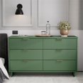 thumbnail image 2 of Pemberly Row Modern Engineered Wood Double Dresser in Sage Green, 2 of 11
