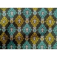 thumbnail image 4 of oneOone Cotton Poplin Fabric Swirl Ikat Decor Fabric Printed BTY 56 Inch Wide, 4 of 4