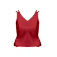 thumbnail image 2 of Red Womens Blouses V Neck Large Size Suspender Vest In Summer Versatile Temperament Sleeveless Top Summer Tops for Women, 2 of 4