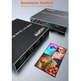 thumbnail image 4 of HDMI Multi-visor 4x1 HDMI Quad screen Multi-visor sin Costuras Switcher 4 en 1 Salida 1080P 60Hz 4 Canales Quad screen Split 6 Modos, 4 of 8
