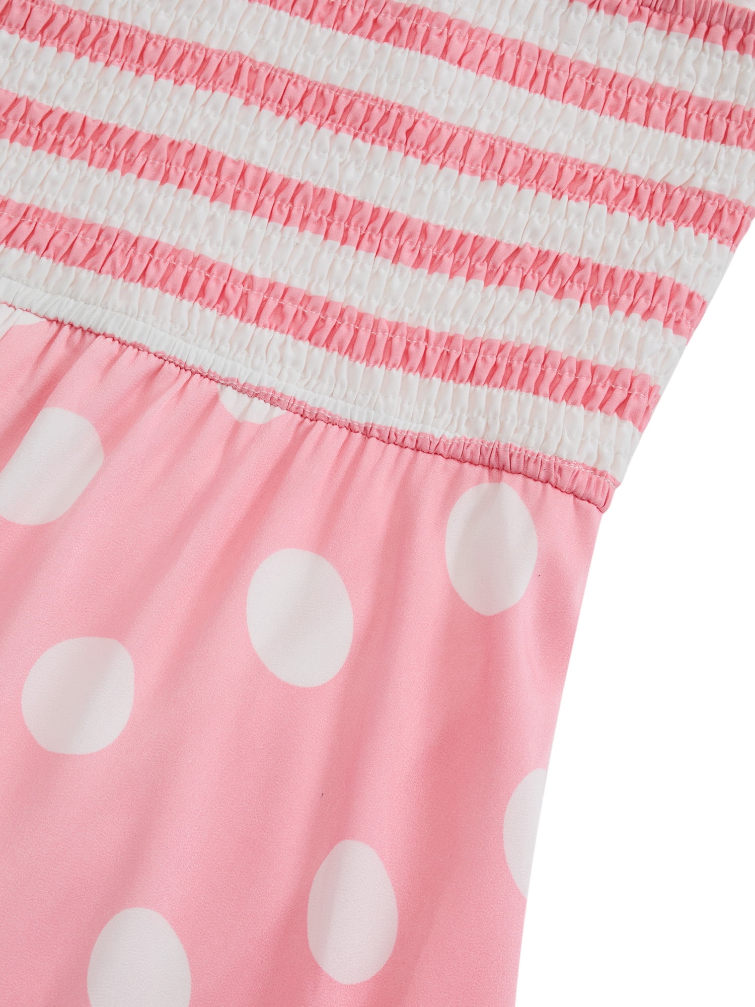STRAPLESS DOT DRESS