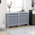 thumbnail image 1 of vidaXL Radiator Cover Anthracite 152x19x81.5 cm MDF, 1 of 5