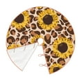 thumbnail image 3 of Kll Leopard Sunflowers Christmas Tree Skirt 30",Party Decorations Farmhouse For Christmas Decorations Holiday Party, 3 of 8