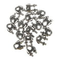 thumbnail image 6 of Masteelf 16Pcs U Shape Wire Rope Clips Steel Wire Rope Clamps Cable Fasteners, 6 of 7