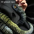 thumbnail image 2 of Modelo animal impreso en 3D, serpiente, víbora, decoración para el hogar y la oficina, 2 of 7