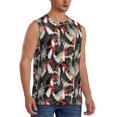 thumbnail image 2 of Balery Roosters 2 Men's Sleeveless Muscle Shirts Workout Tank Top, Moisture Wicking, Odor Protection-XX-Large, 2 of 8