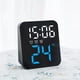 thumbnail image 2 of Reloj despertador digital Relojes digitales Fecha Calendario Mesa Reloj LED Reloj de pared Electrónico Azul, 2 of 9