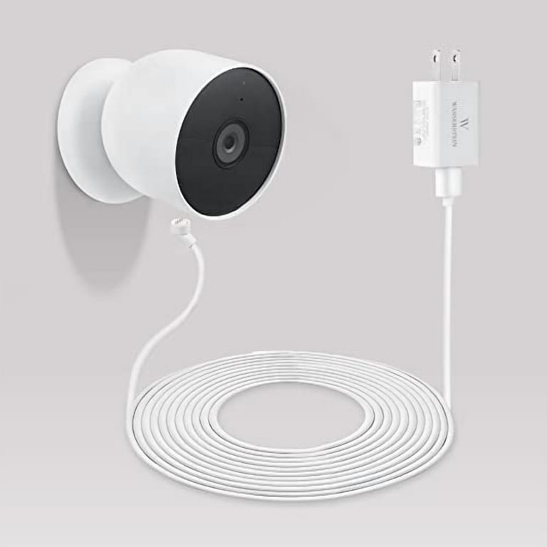 Wasserstein 26ft Power Cable and Adapter for Google Nest Cam